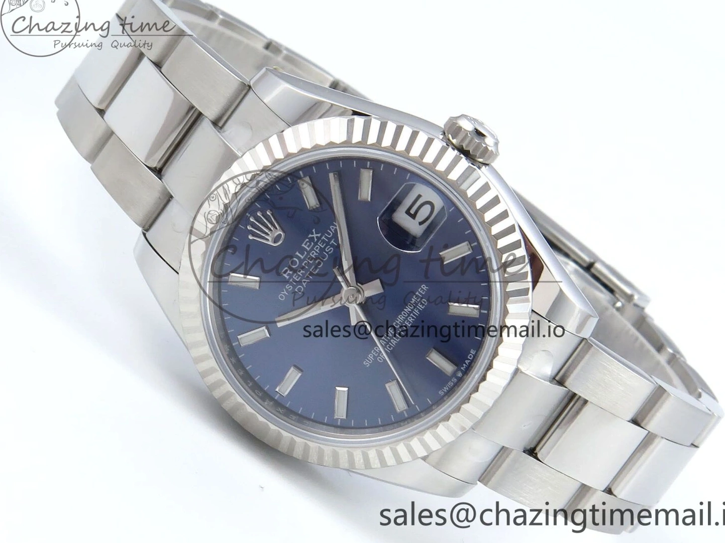 MiroTime 0417 DateJust 31 278274 ARF 1:1 Best Edition 904L Steel Blue Dial Stick Marker on SS Oyster Bracelet ETA MultiPurpose 554